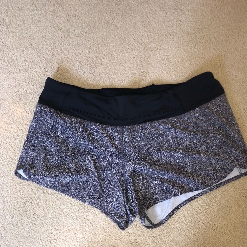 lulu lemon run time shorts 4in size 12
